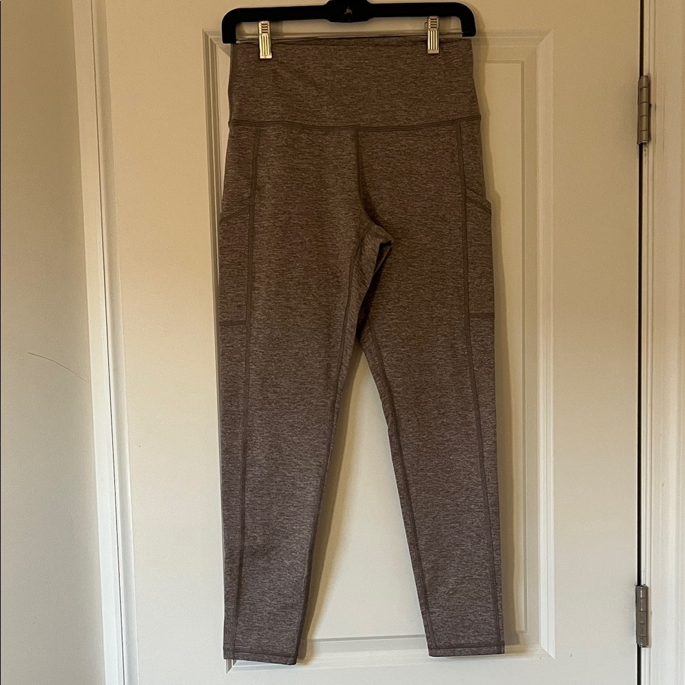 Aerie Heathered Beige High-Rise Leggings